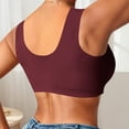 thumbnail image 5 of Bras for Women,Wireless Lace Push Up Front Closure Bra For Everyday Comfort And Supportive Style,Sports Bras for Women,Red,L, 5 of 5
