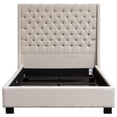 thumbnail image 3 of Park Avenue Queen Tufted Bed with Vintage Wing in Desert Sand Linen by Diamond Sofa, 3 of 7