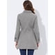 thumbnail image 4 of Abrigo Largo De Invierno Allegra K con Cuello Peter Pan para Mujer Gris S, 4 of 5