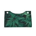 thumbnail image 4 of Lsque Green Leave Fern Printed Long Tissue Box Cover Holder, Facial Paper Organizer Dispenser,Triangle with Bottom Belt, PVC Leather Decorative Organizer, 4 of 9