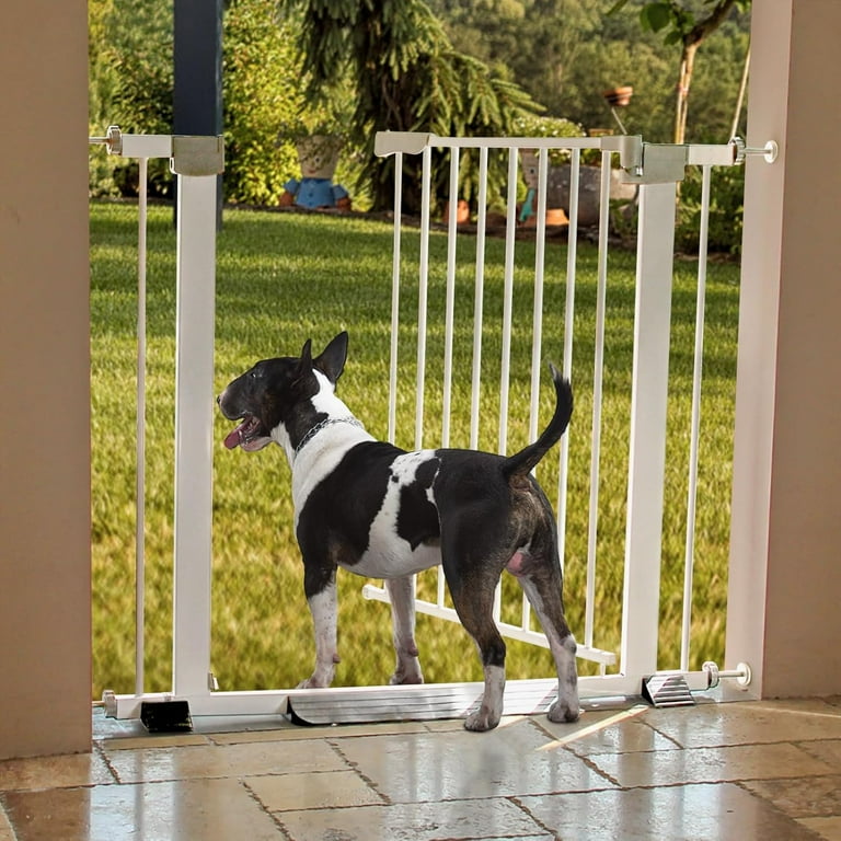 Auto Close Retractable Dog Gate for The House, Easy Install