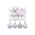 thumbnail image 2 of Aonerit 12 Piece Christmas Ornament Set, Vintage Painted Retro Baubles, Assorted Styles Tree Hanging Decor, For Holiday Party Indoor, 2 of 8