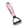 thumbnail image 1 of Suministros de peluquería para mascotas Unique Bargains Rastrillo profesional para subpelo Control de muda para perros y gatos 6.69"x2.76" Rosa, 1 of 6