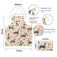thumbnail image 7 of Schnauzer Dog and Pioneer Flower Apron-Garden Aprons for Women with Pockets-Cotton Linen Waterproof Kitchen Cooking Gardening Aprons Adjustable for Kitchen,Cooking,BBQ and Salon 33x27 Inch, 7 of 7