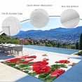 thumbnail image 3 of Red Spring Floral Outdoor Rug for Patio/Deck/Porch, Non-Slip Large Area Rug 3 x 5 Ft, Butterfly Farmhouse Indoor Outdoor Rugs Washable Area Rugs, Reversible Camping Rug Carpet Runner, 3 of 8