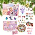 thumbnail image 2 of Calendario de cuenta atrás de Navidad para niñas, maquillaje de Navidad, calendario de Cuenta Regresiva para niñas, regalo de cuenta regresiva de Adviento temático de Navidad, 24 días, 2 of 4