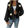 BiZtdJrK 50 Percent off Deals Today Womens Loose Fit Knit Cardigan