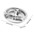 thumbnail image 3 of Assiette Compartimentée en Acier Inoxydable Plateau-Repas Compartimenté pour Enfants Plat de Dîner pour Bébés Tout-Petits et Enfants Mangeant de la Nourriture Forme de Voiture Mignon Napperon Rond pour Table Basse Ensemble de Chemin de Table pour 8 Ensemble de Chemin de Table, 3 of 6