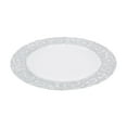 thumbnail image 4 of 50Pcs Silver Charger Plates Bulk, 13" Antique Charger Plates Set with Embossed Rim Reusable Serving Round Plate for Wedding Party Event Tableware (White Background with Silver Rim), 4 of 17