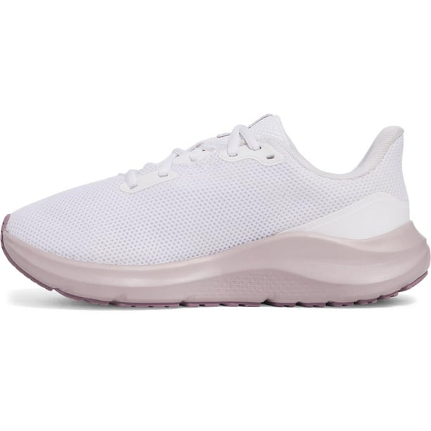 Zapatos Under Armour Charged Pursuit 4 para mujer, blanco/morado