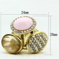 thumbnail image 2 of Bague en Laiton Plaqué GRD Crystal Multi GL301, 2 of 4
