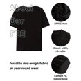 thumbnail image 3 of Camiseta de algodón Commonwealth Sense para hombre: camiseta informal de manga corta, transpirable y de secado rápido con texto impreso llamativo, perfecta para correr, entrenar y para uso informal., 3 of 5