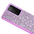 thumbnail image 3 of Hybrid Bling Case Purple Samsung S21 Ultra,iPhone 14 Pro, 3 of 3