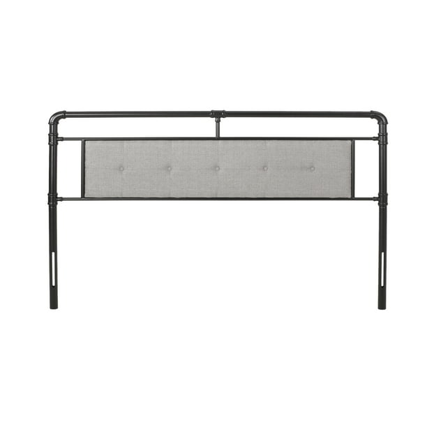 Noble House Brecken Modern Industrial Upholstered King ...