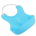 thumbnail image 3 of Silikon-Baby-Lätzchen - Wasserdichtes, leicht abwischbares Silikon-Lätzchen für Babys, Kleinkinder - Baby-Fütterungs-Lätzchen mit großer Futtertasche - Reiselätzchen Set (Cloud Nine) Ormromra LN-0990, 3 of 6