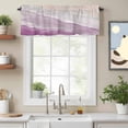 thumbnail image 2 of Rose Red Valance Curtain Gradient Sea Waves Sandy Beach Coastal Scenery Window Valances Rod Pocket Short Curtains Window Treatments for Kitchen Bedroom Bathroom Laundry 56" x 16", 2 of 9