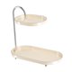 thumbnail image 3 of Organizador de baño jinwen 2 capas estante de almacenamiento decorativo con plata, 3 of 8