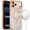 Cosmic Orange, variant on For Apple iPhone 18 Pro Transparent Matching Color Magnetic Ring Hybrid - Cosmic Orange