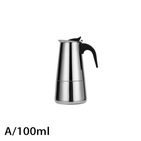 

GXFCAI Steel Coffee Pot Italian Moka Pot Espresso Coffee Maker Pot Cafe Stovetop Percolator Tools Coffee Maker For Latte B9L1