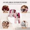 thumbnail image 7 of Fotbe Colorful Dog Cat Collage Pattern Long Sleeve Pajama Set for Women,Sleepwear Set,2-piece Loungewear Set,Soft PJs Comfy Nightwear with Pockets -XX-Large, 7 of 7