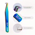 thumbnail image 2 of Curacoro Lash Tweezer - Professional & Precision Fiber Tip Grip Lash Tweezers for Eyelash Extensions, Multi Shapes & Purposes Tweezers for Volume, Isolation & Classic Lashes (Galaxy, Give Me The D), 2 of 8