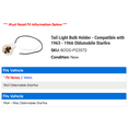 thumbnail image 2 of Tail Light Bulb Holder - Compatible with 1963 - 1966 Oldsmobile Starfire 1964 1965, 2 of 2