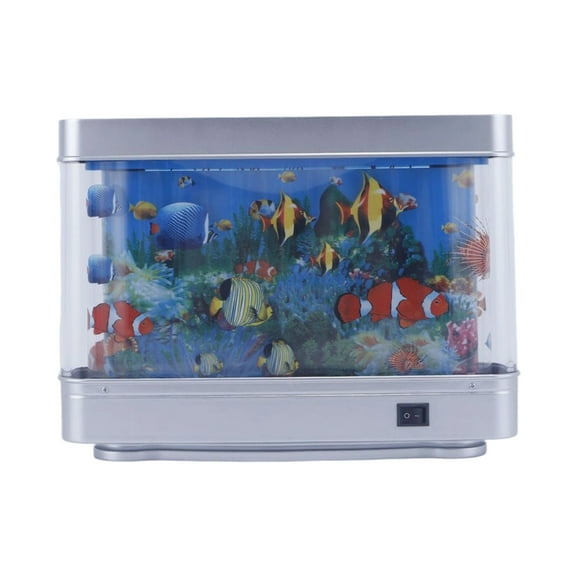 Virtual Ocean Toy Fish Tanks Lamp Perfect For Home And Office Decoration