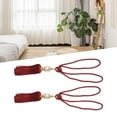 thumbnail image 3 of 2Pcs Curtain Tieback Beaded Tassels Curtain Tieback Rope Window Drapes Decoration Tassel Tiebacks Curtain Tie Rope Accessory Burgundy Smile Home, 3 of 9