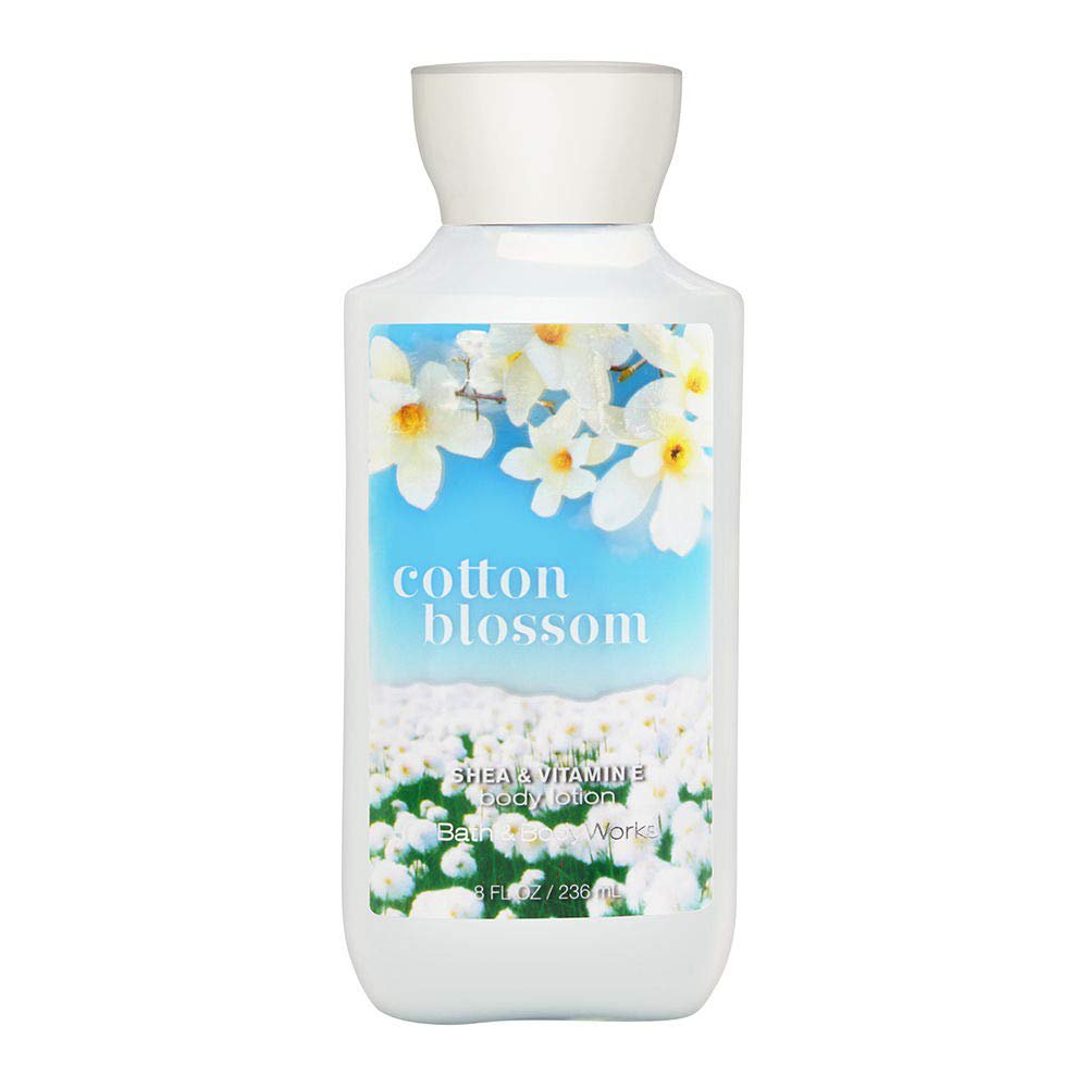 Bath & Body Works Cotton Blossom Shea & Vitamin E Body Lotion, 8 Ounce, 8 oz