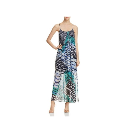 Nic + Zoe Womens Printed Spaghetti Straps Maxi Dress