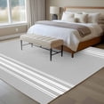 thumbnail image 5 of Area Rug 72×108in, Grey Stripes Farmhouse Style Floor Carpet Living Room Rug, Modern Minimalist Art Non-Slip Welcome Mat Indoor Rugs for Bedroom Dining Room, 5 of 9