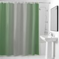 thumbnail image 4 of Ombre Dark Green Gray Fabric Shower Curtain Gradient Color Washable Shower Curtains for Bathroom, Waterproof Bath Curtain with Hooks Home Decor 72x72in, 4 of 8