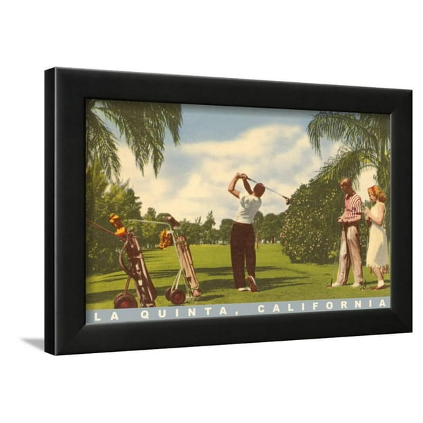 Golfing At La Quinta California Framed Print Wall Art Walmart Com Walmart Com