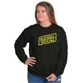 thumbnail image 4 of Rebel Dark Galaxy Scum Space Universe Sweatshirt for Men or Women Brisco Brands S, 4 of 6