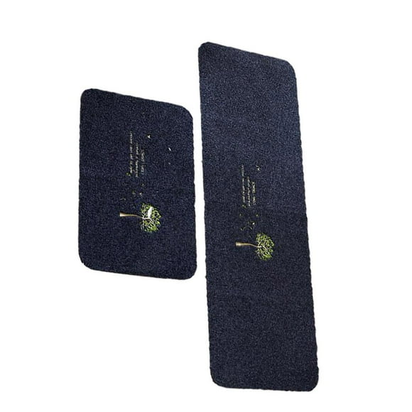 Rongfmy 2 Pieces Anti Fatigue Water Oil Kitchen Rugs, Cushioned Washable Chef