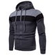 thumbnail image 3 of Sudadera con capucha y cremallera completa para hombre, de color liso, con cremallera, para uso diario, básica, de polar fino, para fitness, sudaderas de manga larga, azul, gris y negro, 3 of 4