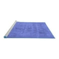 thumbnail image 2 of Ahgly Company Machine Washable Indoor Rectangle Oriental Blue Industrial Area Rugs, 6' x 9', 2 of 4