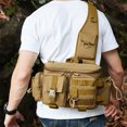 thumbnail image 4 of QualitChoice Travel And Fishing Chest Bag Mens Shoulder Backpack Large Capacity Fishing Bag black, 4 of 6