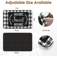 thumbnail image 4 of Black White Grey Buffalo Grid Coffee Mat Set (2 Pcs): 12x19in Absorbent Rubber Backed Dish Drying Mat – Fits Under Coffee Maker Espresso Machine – Hide Stains Kitchen Bar Accessory, 4 of 6