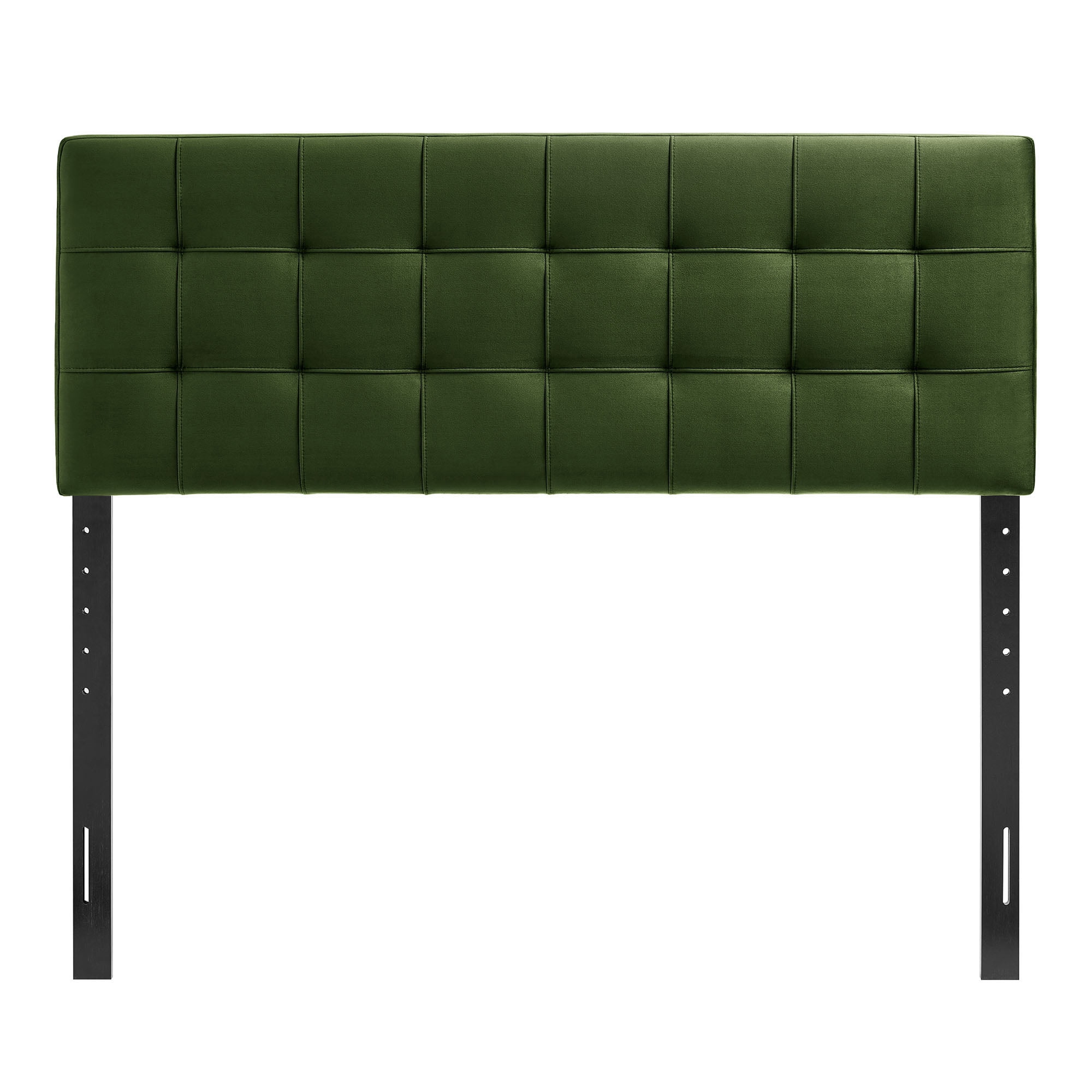 Lily Stain-Resistant Performance Velvet Full Size Headboard in Moss Green