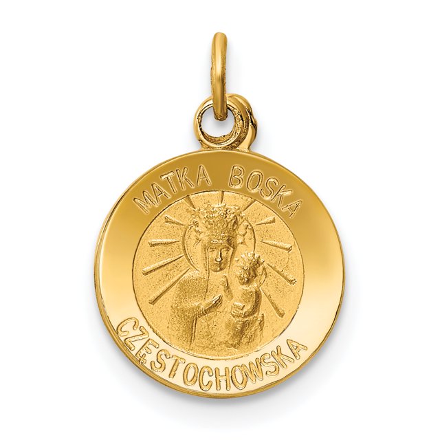 Médaille en Or Jaune 14K Matka Boska Charme