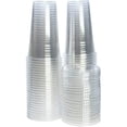 thumbnail image 4 of 24 Oz Clear Plastic PET Cups With Flat Lid & Straw Qty 200, 4 of 5
