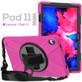 thumbnail image 7 of XYX Case for Lenovo Tab P11 Plus/Tab P11 11.0 inch Released 2021 with 360 Degree Rotating, Hand Strap, Shoulder Strap, Rose, 7 of 7