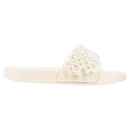 thumbnail image 5 of Mudd Women's Imitation Pearl Embellished Pool Slide, 5 of 8