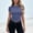 A109 Blue, variant on Womens Form Fitting Stretchy Short Sleeve Round Neck Athletic Gym Running Yoga Everyday Casual Loungewear Minimalist Wardrobe Staple Base Layer Tops Tees Shirts