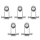 thumbnail image 1 of 1 Juego 10 Piezas Retenedor de Cuerda Arbol de Cuerda Rodillo de Guitarra Electrica - Plata, 1 of 9