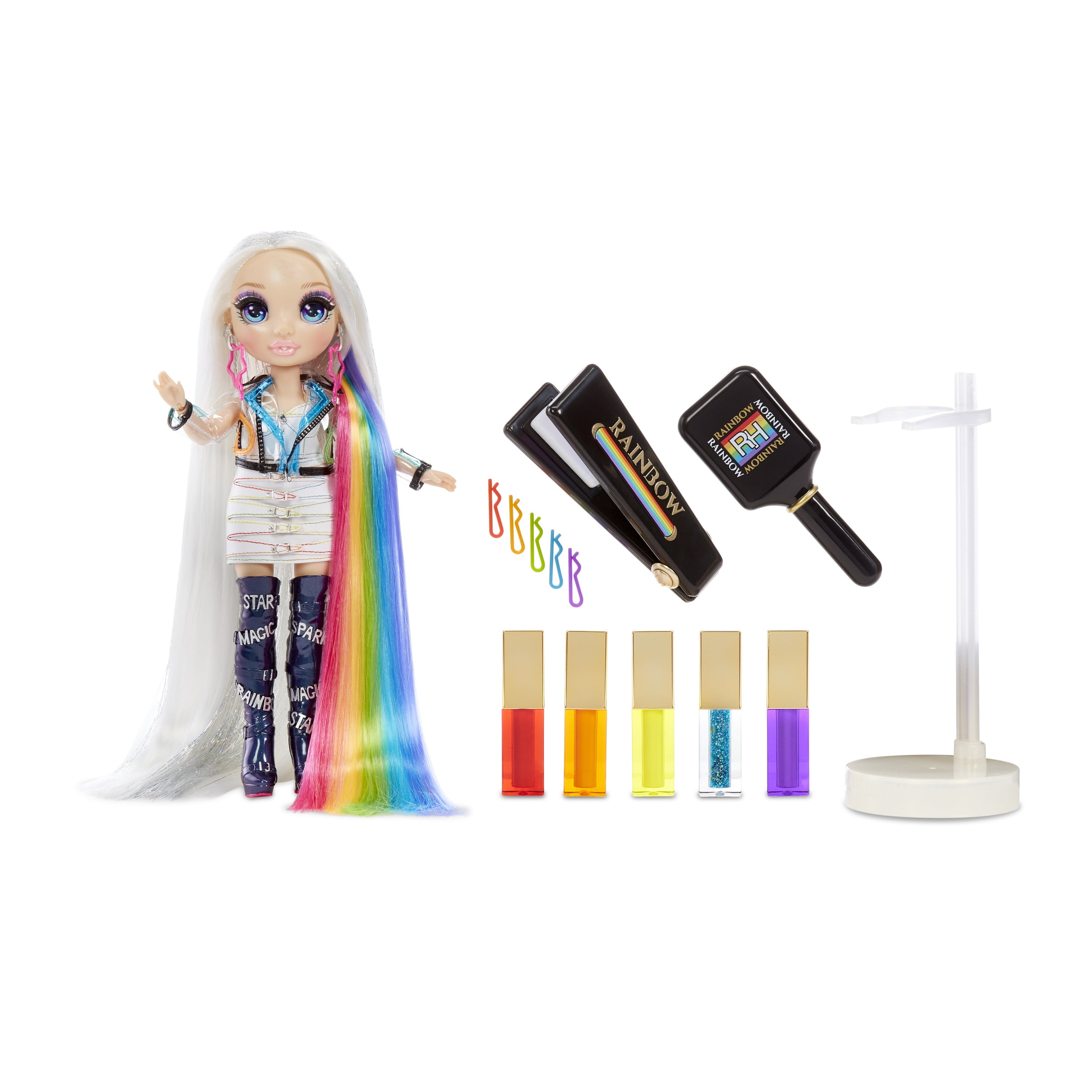 Rainbow High Hair Studio Exclusive Amaya Raine Fashion Doll 5-in-1 for  Girls Age 5+ 