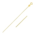 thumbnail image 1 of 14k Yellow Gold Oval Cable Link Chain 0.7mm 18 in, 1 of 3