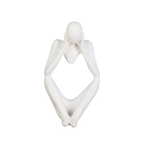 Figura De Estilo De Pensador De Resina, Figurita Abstracta, Decoración Artesanal, Decoración De Pensador Para El Hogar, Oficina, Hotel matsuzay HA042559-11