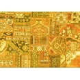 thumbnail image 1 of Ahgly Company Indoor Rectangle Patchwork Yellow Transitional Area Rugs, 2' x 4', 1 of 4